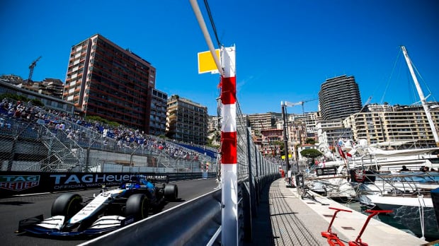 George Russell in Monaco