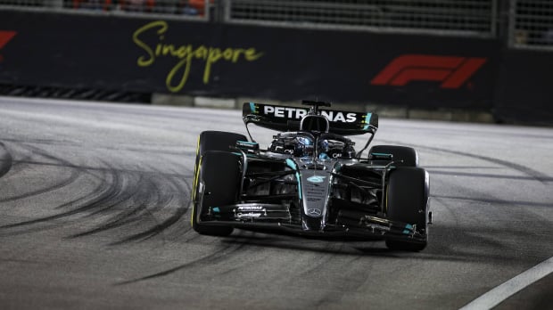 Mercedes haalde nieuwe voorvleugel na één uur van W17, maar keert ermee terug in Austin — Foto: © IMAGO