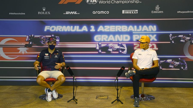 Norris and Perez in Azerbaijan