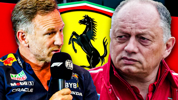Horner, Vasseur, Ferrari, socials
