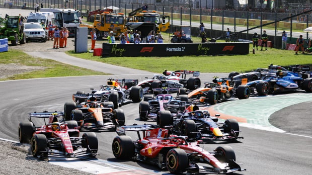 Lewis Hamilton has nowhere to go behind team-mate Charles Leclerc