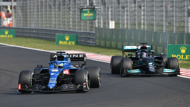 Alonso and Hamilton in Hungary