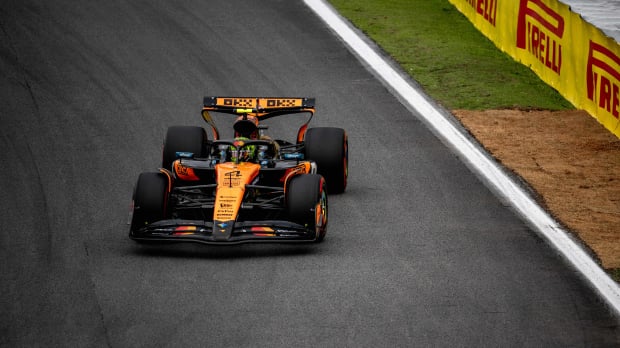 Norris during Sprint at Interlagos