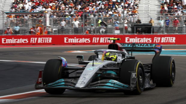 Hamilton, Mercedes, Miami, 2022