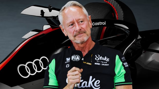 Sauber boss Jonathan Wheatley with an Audi F1 background