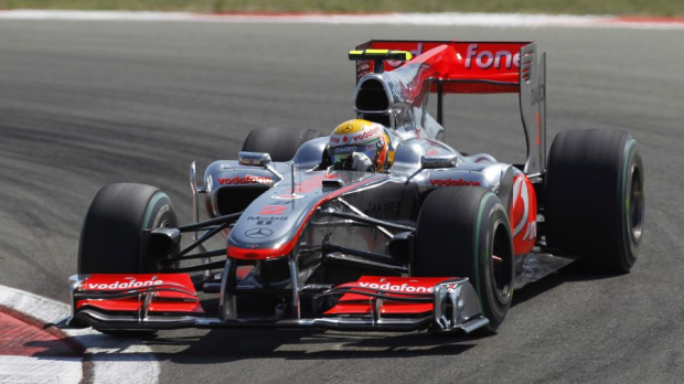 Lewis Hamilton in his 2010 McLaren in Turkey