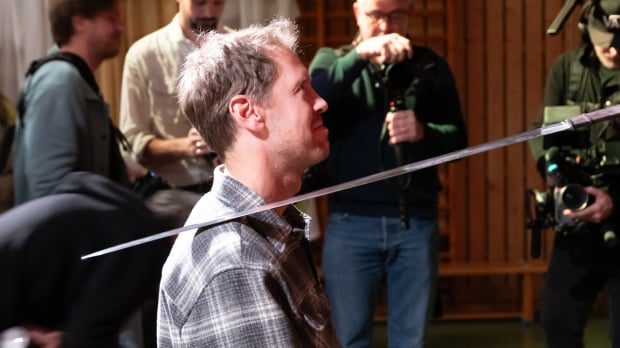 Sebastian Vettel was made an environmental knight at the school