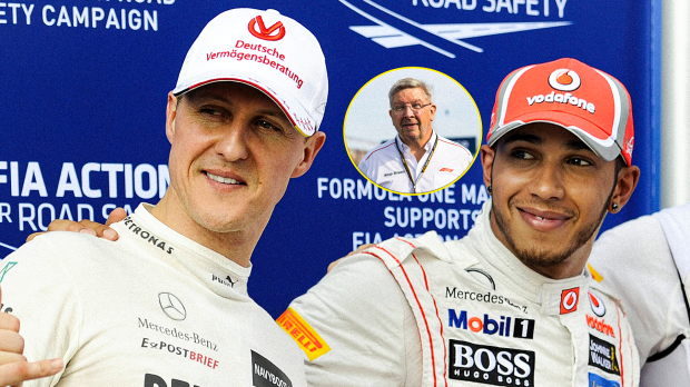 Schumacher, Hamilton, socials