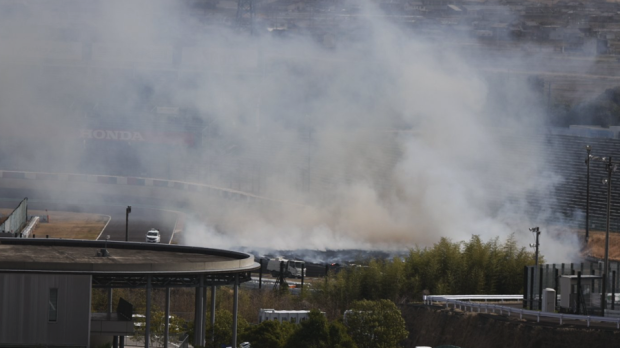 Fire on Circuit Suzuka