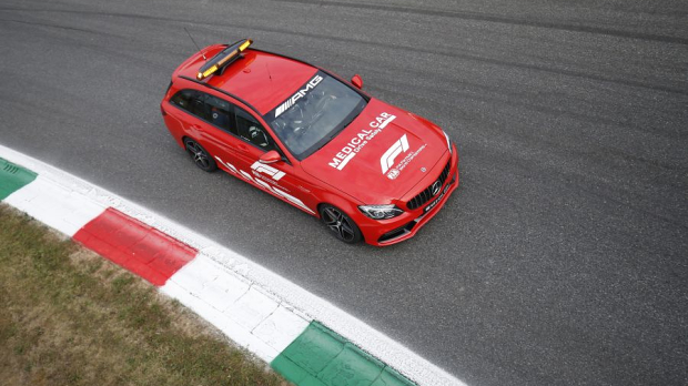 The Medical Car driving in Monza