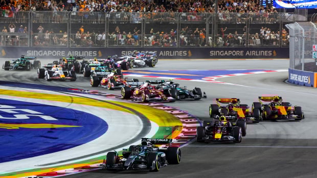 singapore, start, f1, russell 