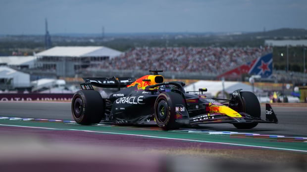 Verstappen qualifying for race in Austin