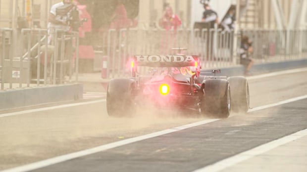 Max Verstappen in de RB16B