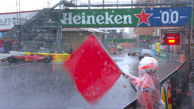 Raining at Monaco GP