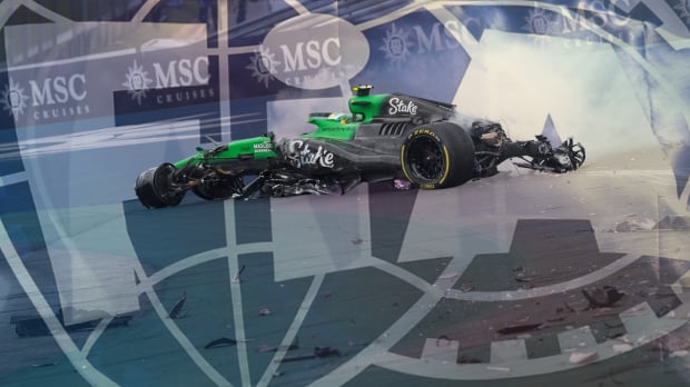 Bortoleto crash at Interlagos