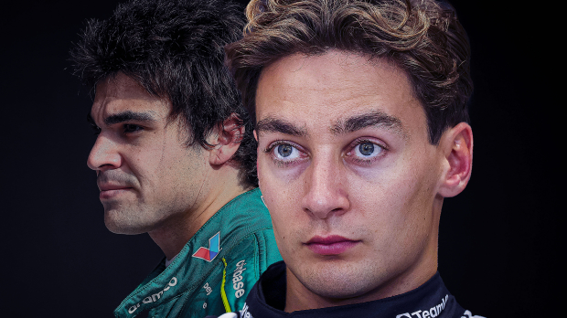 Lance Stroll and George Russell
