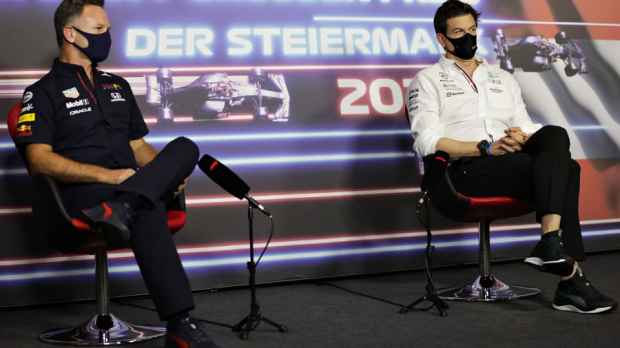 Christian Horner en Toto Wolff.