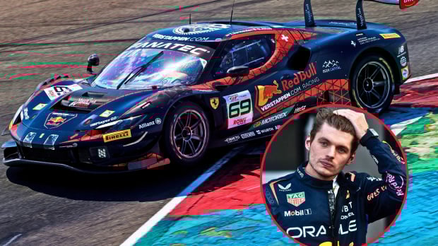Verstappen with Verstappen com Racing team