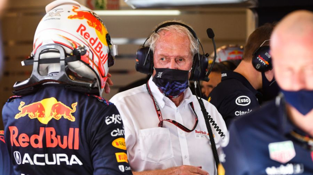 Max Verstappen and Dr. Helmut Marko