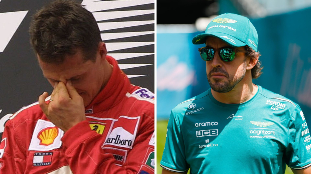 Michael Schumacher and Fernando Alonso