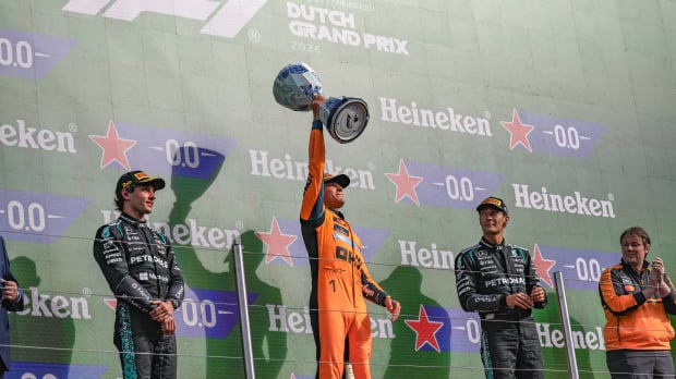 Kimi Antonelli, Lando Norris, George Russell, Dutch GP, 2026 — Foto: © IMAGO