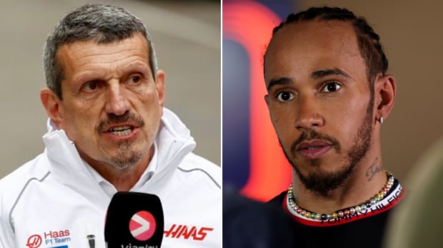 Guenther Steiner and Lewis Hamilton