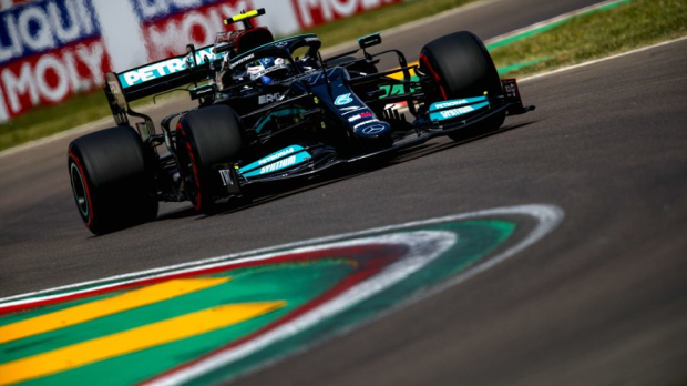 Valtteri Bottas in actie op Imola.
