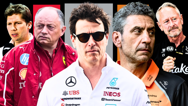 f1 2025, james vowles, fred vasseur, toto wolff, andrea stella, jonathan wheatley, graphic — Foto: © IMAGO