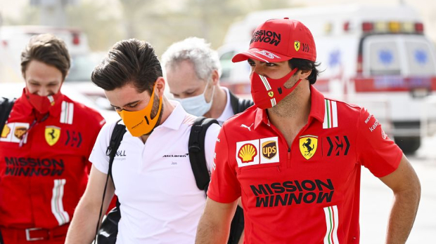 Carlos Sainz in Bahrein tijdens wintertestdagen
