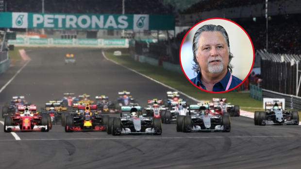The Malaysian Grand Prix gets underway as Michael Andretti watches on