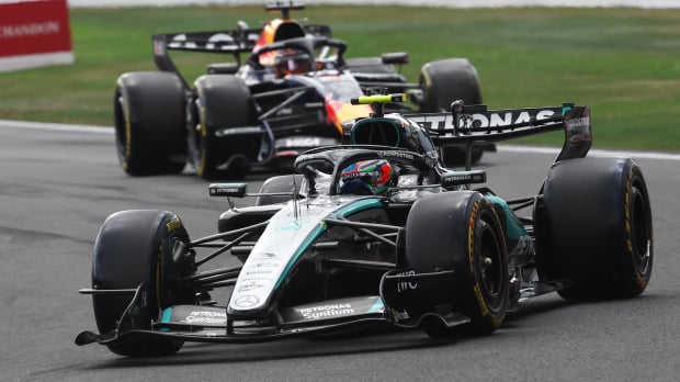Antonelli ahead of Verstappen at Spa-Francorchamps — Foto: © IMAGO