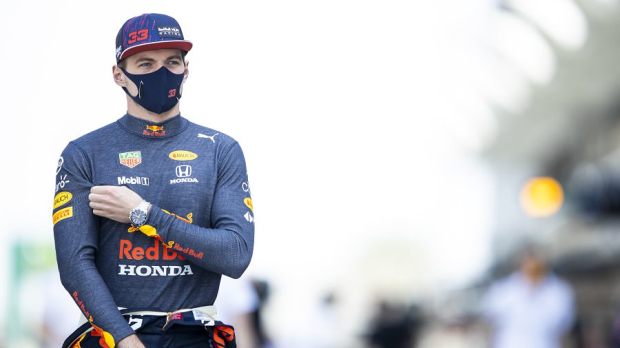 Max Verstappen walking in the paddock in Bahrain