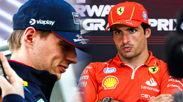 Verstappen, Sainz, socials