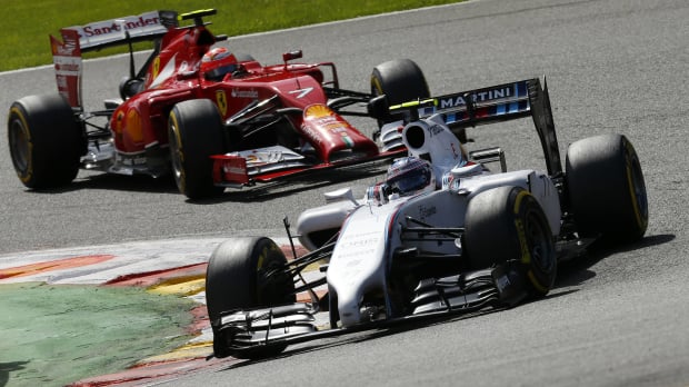 Valtteri Bottas and Kimi Raikkonen in 2014
