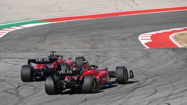 Charles Leclerc and Carlos Sainz on Circuit of the Americas