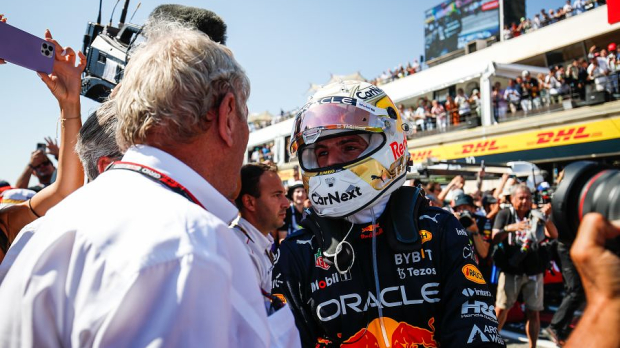Helmut Marko and Max Verstappen
