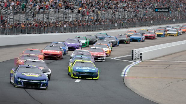A generic image of the NASCAR Cup Series race at New Hampshire Motor Speedway in 2024