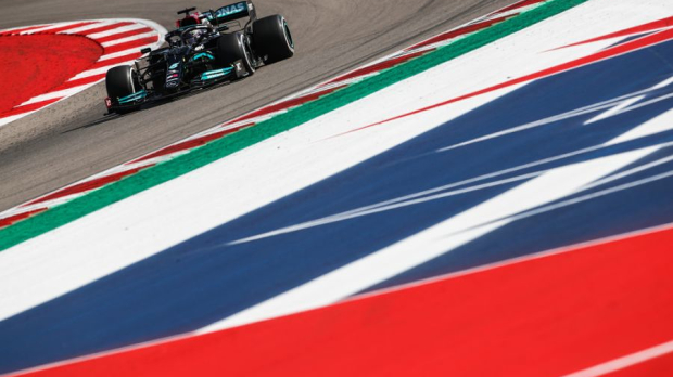 Lewis Hamilton in de Verenigde Staten