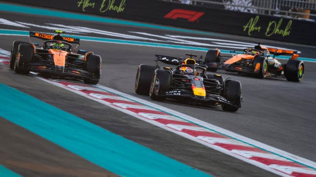 start, abu dhabi, verstappen, norris, piastri 