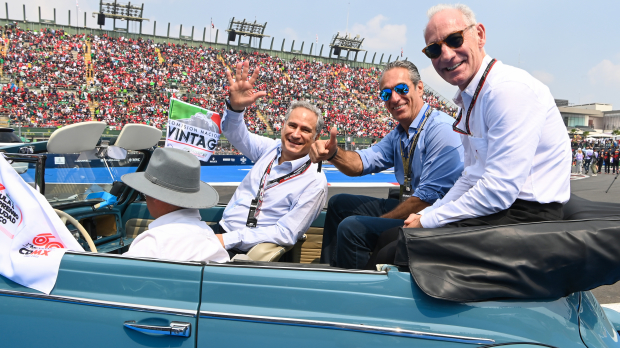 Greg Maffei pictured with Alejandro Soberon and Carlos Slim Jr in Mexico
