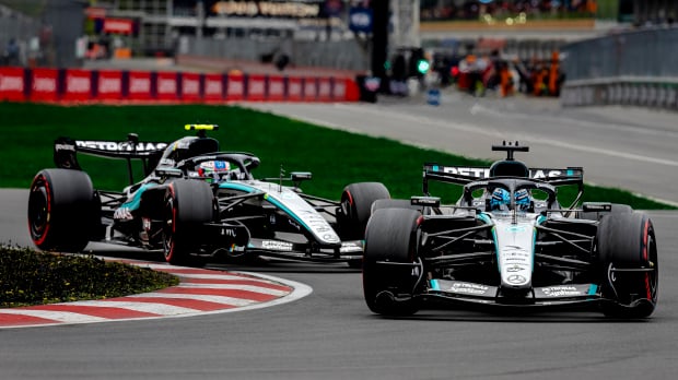 Russell ahead of Antonelli in Canada — Foto: © IMAGO