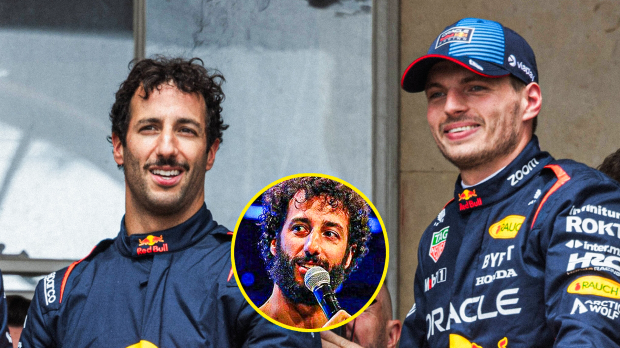 Verstappen, Ricciardo, socials