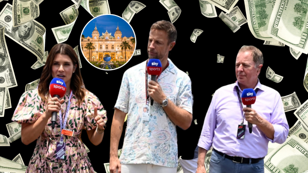 Danica Patrick, Jenson Button, Martin Brundle, Casino de Monaco