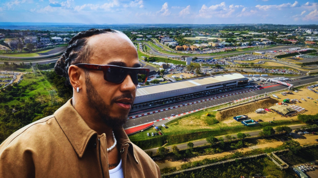 lewis hamilton, african grand prix, kyalami, canva, socials
