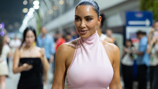 Kim Kardashian is seen at the 2026 Singapore Grand Prix