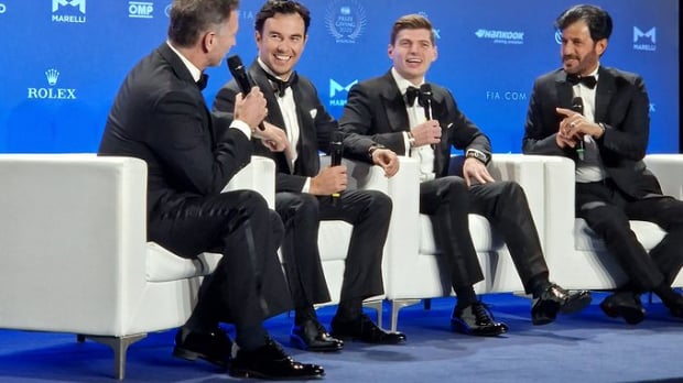 Verstappen, Horner, Perez, Ben Sulayem, Prize Giving 2022