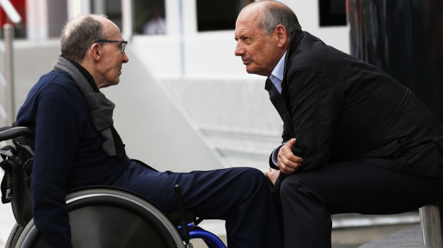 Frank Williams with Ron Dennis