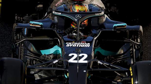 Stoffel Vandoorne in de Mercedes 