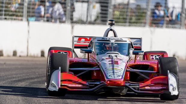 An image of IndyCar driver Scott McLaughlin in St Pete