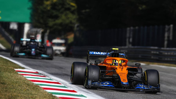Norris tijdens GP Italië.